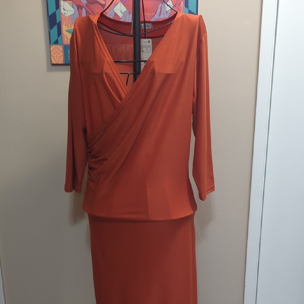 Jon & Anna Vibrant Orange Top